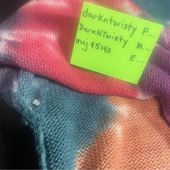BEAUTIFUL NSF ANABELLE CREWNECK TIE DYE DISTRESSED OVERSIZED SWEATER MED $398! - Picture 10 of 16